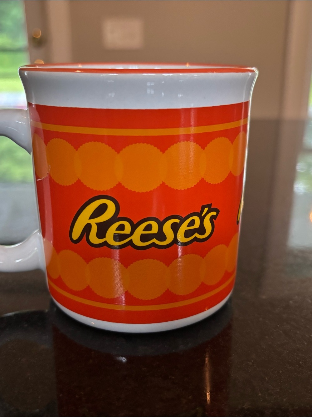 Orange Pattern Ceramic Mug